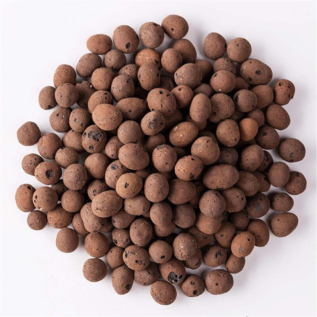 6LBS Organic Expanded Leca Clay Pebbles Hydroponics Growing Media for Gardening Orchids Aquaponics, Drainage,Decoration,100% Natural Leca Clay Balls,Leca for Plants